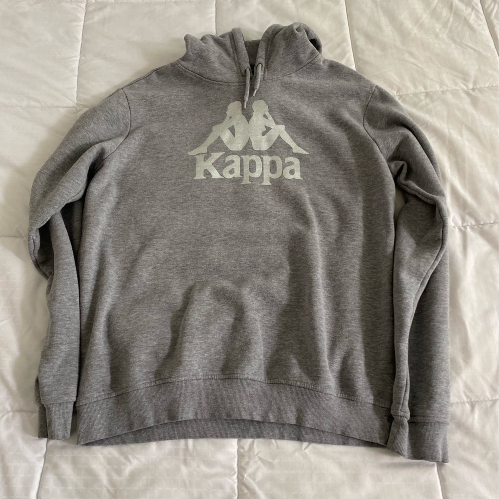 Kappa Grey & Silver Sweater Size Large can fit medium *Worn once*